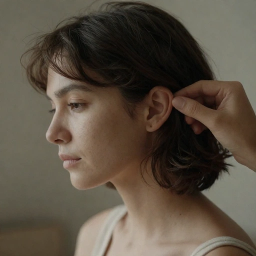 Penteado em cabelo curto com mecha ajustada atrás da orelha, mostrando movimento natural e leveza dos fios
